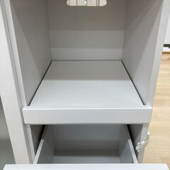 A-667【リユースのサカイ野々市店】ジモティ来店特価‼ レンジ台 ホワイト クリーニング済みの画像