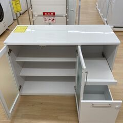 A-667【リユースのサカイ野々市店】ジモティ来店特価‼ レンジ台 ホワイト クリーニング済みの画像