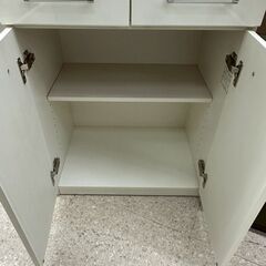 ★リユースのサカイ高崎店★TJ13483  食器棚 白 H180.5×D40×W59 クリーニング済みの画像