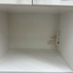 ★リユースのサカイ高崎店★TJ13484  レンジボード 白 H180.5×D39.5×W59 クリーニング済みの画像