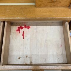 A-668【リユースのサカイ野々市店】ジモティ来店特価‼ 食器棚 木製  ブラウン クリーニング済みの画像