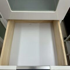 ★リユースのサカイ高崎店★TJ13485  食器棚 白 H180×D42×W39.5 クリーニング済みの画像