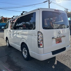 自社ローンあり！ガソリン100リットルプレゼント✨ルーフキャリア✨社外パーツ多数✨トヨタ☆レジアスエースバン☆ロングスーパーGL☆2000cc☆5人乗り☆の画像