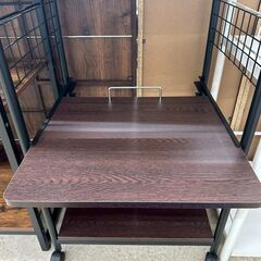 ★リユースのサカイ高崎店★TJ13487  レンジラック 茶 H88.6×D40×W51.5 クリーニング済みの画像