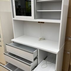 A-670【リユースのサカイ野々市店】ジモティ来店特価‼ 近藤産業 キッチンボード ホワイト クリーニング済みの画像