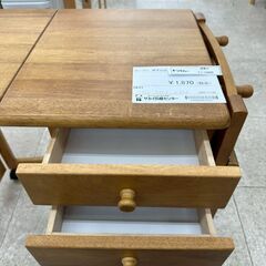 ★リユースのサカイ高崎店★TJ13492  テーブル　椅子付き ライトブラウン H71×D45×W80 クリーニング済みの画像