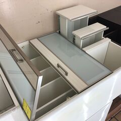 【ジャングルジャングル和歌山店】【Wa3382】レンジ台 ホワイト リユースショップ リサイクルショップ 中古家具 中古家電 中古自転車 古着 冷蔵庫の画像