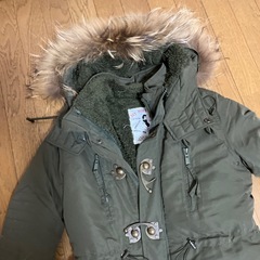 ロングジャンパー緑色の画像