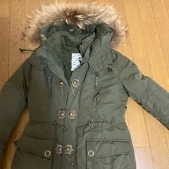 ロングジャンパー緑色の画像