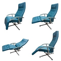 KEBE 総革張りパーソナル リクライニングチェア KE-25PNの画像