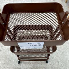 ★リユースのサカイ高崎店★TJ13493 IKEA ワゴン 茶 H78.5×D31×W42.5 クリーニング済みの画像