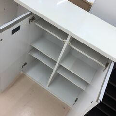 【ジャングルジャングル和歌山店】【Wa3383】キッチンカウンター ホワイト リユースショップ リサイクルショップ 中古家具 中古家電 中古自転車 古着 冷蔵庫の画像