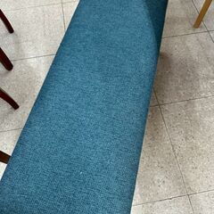 ★リユースのサカイ高崎店★TJ13494 (株)ニトリ ４人掛けダイニングセット ライトブラウン/青 H70×D80×W135 クリーニング済みの画像