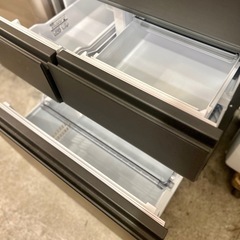 東芝 GR-W450GT 452L 6ドア 冷蔵庫 2024年製 ダークメタルカラー 大型ファミリータイプ 冷凍冷蔵庫 6ドア冷蔵庫 / Toshiba refrigerator family size 452L 6-door 2024 dark metalの画像