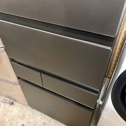 東芝 gr-w450gt 452l 6ドア 冷蔵庫 2024年製 ダークメタルカラー 大型