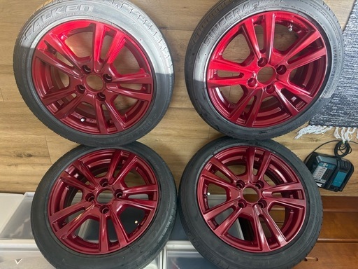 WEDS JOKER社外ホイール14インチ　カスタムホイール　全塗後使用無し美品です。