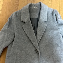 ロングコートグレーの画像