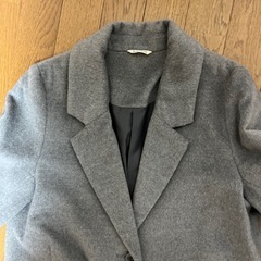 ロングコートグレーの画像