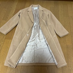 ロングコートベージュの画像