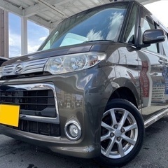 走行10万キロ☆月々9千円〜分割可❗️車検2年付き！【名義変更代込み】広い車内！大人気‼️ダイハツ タントカスタム☆HDDナビ付き☆走行中DVD見れます☆純正アルミ☆事故修復歴無し☆電動スライドドア☆ドライブレコーダー☆そのまま乗って帰れます！の画像