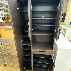 【ドリーム川西店御来店限定】☆ジモティー見たよ♪割引☆ニトリ　ミラー付きシューズボックス／クリーニング済み【2125560000038041】の画像