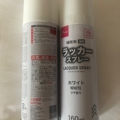 ラッカースプレー油性ツヤありホワイト　DAISOの画像