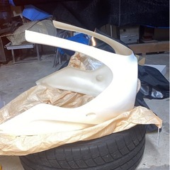 「新品未使用 フロントカウル 汎用 ビキニカウル 白 ホワイト FRP 製 バイク カスタム」
の画像