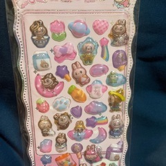 LABUBU ラブブ ぷくぷくシール ３枚セット 3Dステッカーの画像