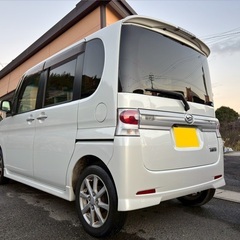 月々9千円〜分割可❗️車検2年付き！【名義変更代込み】広い車内！大人気‼️ダイハツ タントカスタム☆HDDナビ付き☆走行中DVD見れます♪便利なバックカメラ付き☆純正アルミ☆電動スライドドア☆ドライブレコーダー☆そのまま乗って帰れます！の画像