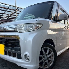 月々9千円〜分割可❗️車検2年付き！【名義変更代込み】広い車内！大人気‼️ダイハツ タントカスタム☆HDDナビ付き☆走行中DVD見れます♪便利なバックカメラ付き☆純正アルミ☆電動スライドドア☆ドライブレコーダー☆そのまま乗って帰れます！の画像