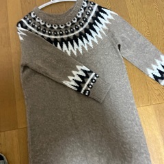 ロングセーター、ワンピースの画像