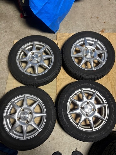 軽自動車 スタッドレスタイヤ13インチアルミホイール付 (ひ) 田上の