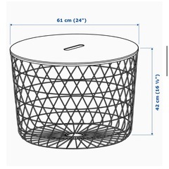 【受付終了
】IKEA イケア テーブル 収納 KVISTBROの画像