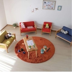 キッズソファ CARBO 子供 肘付き ソファ キッズチェア 子供用 子供部屋 2人掛け ミニサイズ 北欧 ミニソファ  カルボ MINI SOFAの画像