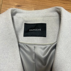 【美品】ノーカラーコートの画像