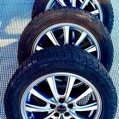 ★【ヨコハマタイヤのアイスガード6（iceGUARD 6）スタッドレスタイヤ・ユーロテック（Eurotech）ブランドのアルミホイールの4本セット】★の画像