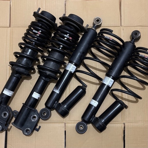 エッセで使用 コペン 純正流用 SHOWA RSRダウンサス ローダウン ポン付 車高短