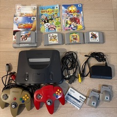 【ソフト4つ＋振動パック付】任天堂64の画像