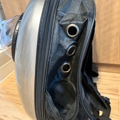 【未使用】 ペットリュック シルバーの画像