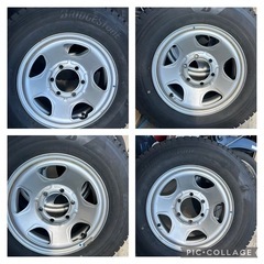 ハイエース　キャラバン　ブリザック 2023年 岐阜 スタッドレスタイヤ スタッドレスブリザック　195/80R15の画像