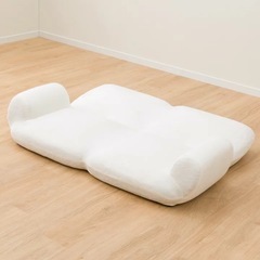 ニトリ ふっくらパンソファ（ホワイト）の画像