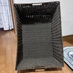 収納かご編みかご（大）の画像