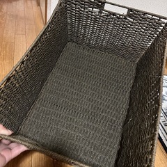 収納かご編みかご（大）の画像
