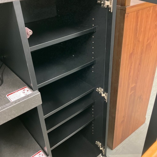 サンモアレンジ台1枚扉引き出し付きブラック美品【トレファク堺福田店】