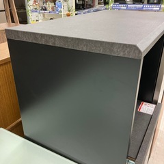サンモアレンジ台1枚扉引き出し付きブラック美品【トレファク堺福田店】の画像