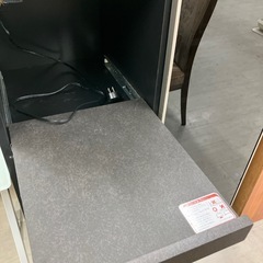 サンモアレンジ台1枚扉引き出し付きブラック美品【トレファク堺福田店】の画像