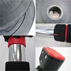 筋トレセット　ダンベル　アンクルウエイト　懸垂バー　FIGHTING　ダンベルプレート　ウエイト　ベンチプレス　ホームジムの画像