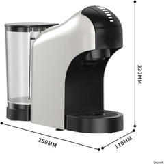 小型家庭用 カプセルコーヒーマシン 全自動コーヒーマシン カフェ ガラスポットの画像