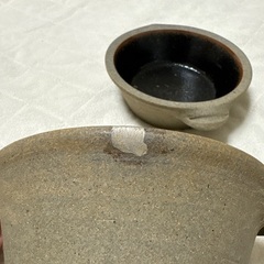 出雲窯　グラタン皿　焼物　陶器　郷土　食器　金継ぎの画像