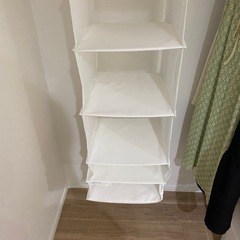 IKEAクローゼット収納 吊り下げ収納の画像